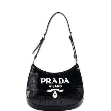Prada Cleo Shoulder Bag Sequins Small