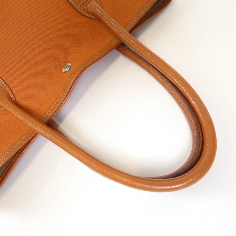 Garden Party Tote Toile And Leather 36