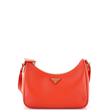 Prada Adjustable Handle Zip Hobo