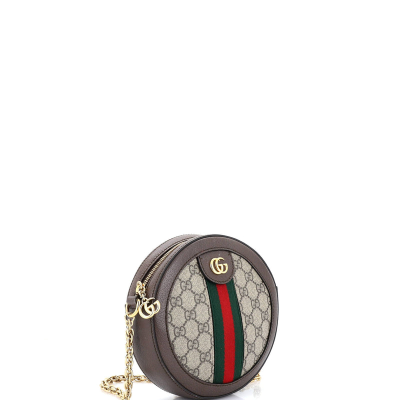 Ophidia Round Shoulder Bag Gg Coated