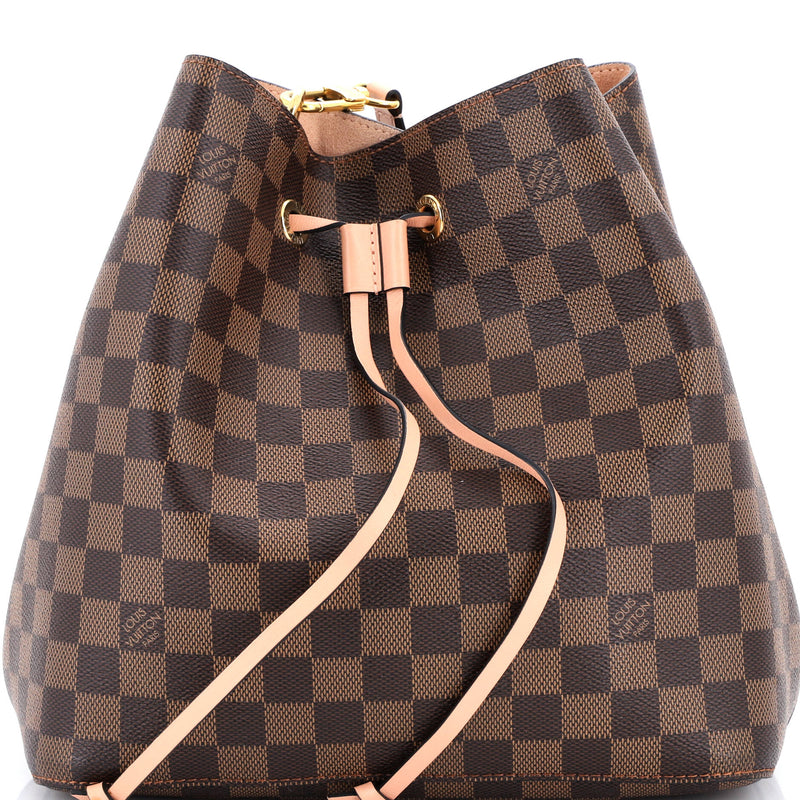 Neonoe Handbag Damier With Leather Mm