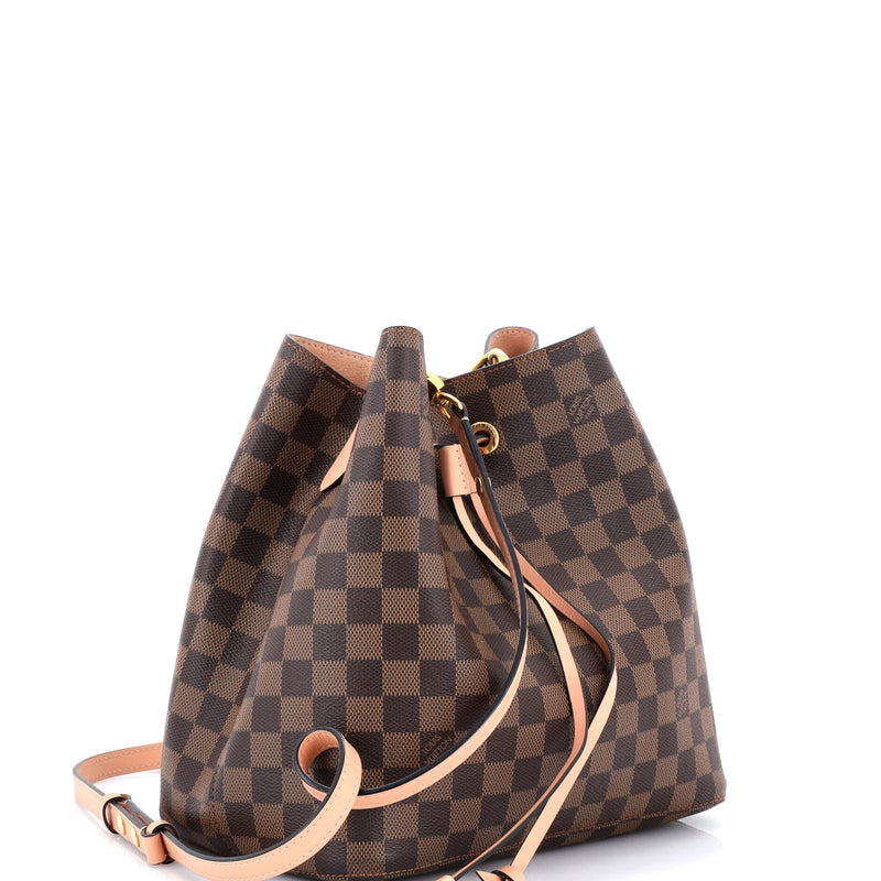Neonoe Handbag Damier With Leather Mm