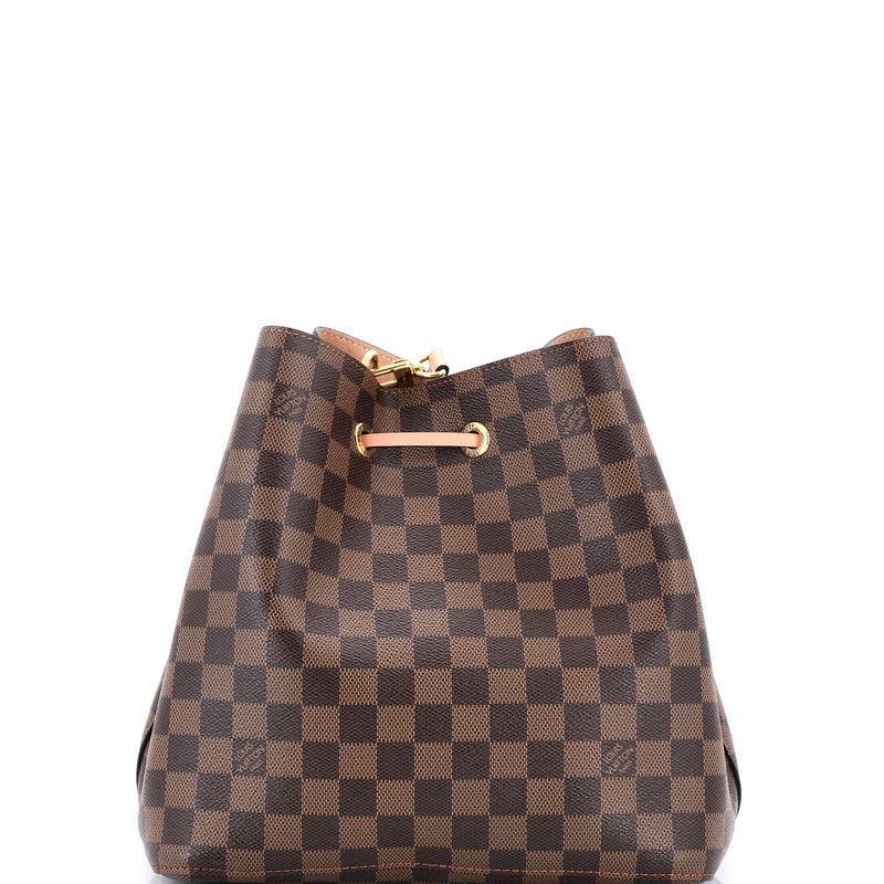 Neonoe Handbag Damier With Leather Mm