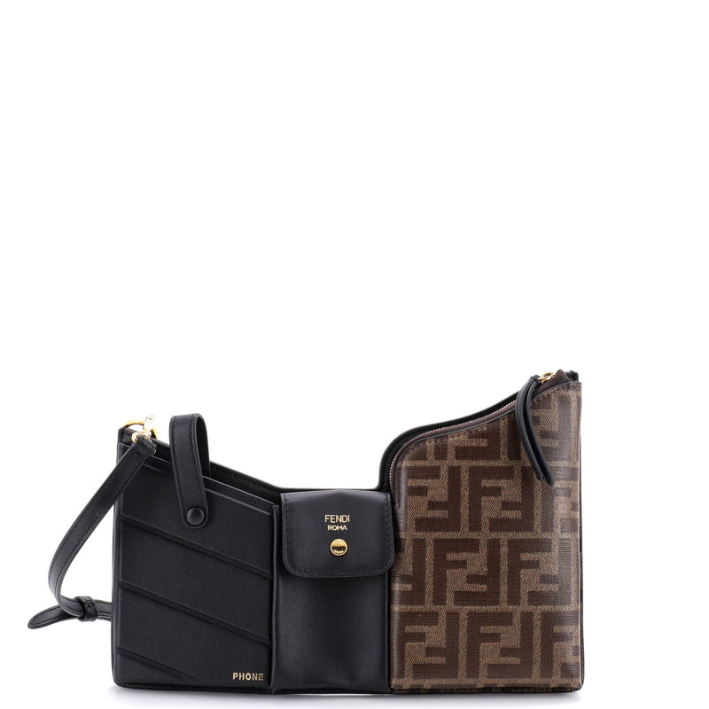 Bustine 3 Pockets Crossbody Bag Leather