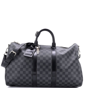 Keepall Bandouliere Bag Damier Graphite