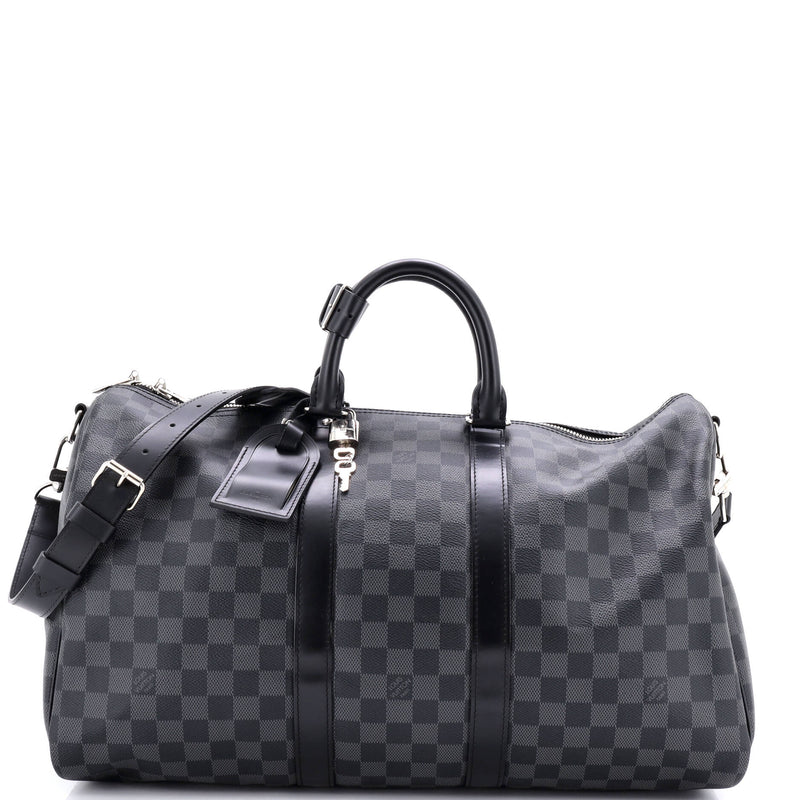 Keepall Bandouliere Bag Damier Graphite