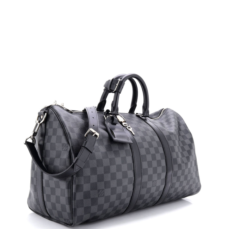 Keepall Bandouliere Bag Damier Graphite