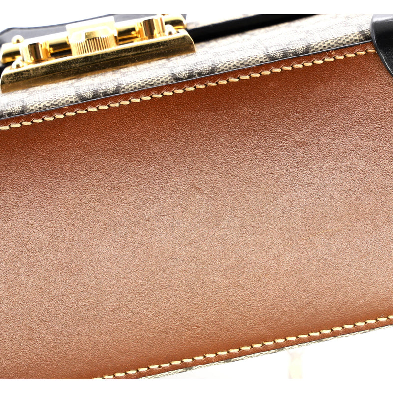 Padlock Bamboo Shoulder Bag Gg Coated