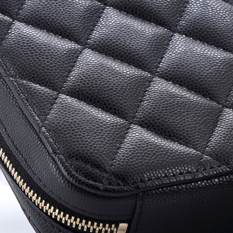 Zip Around Phone Case With Chain Quilted