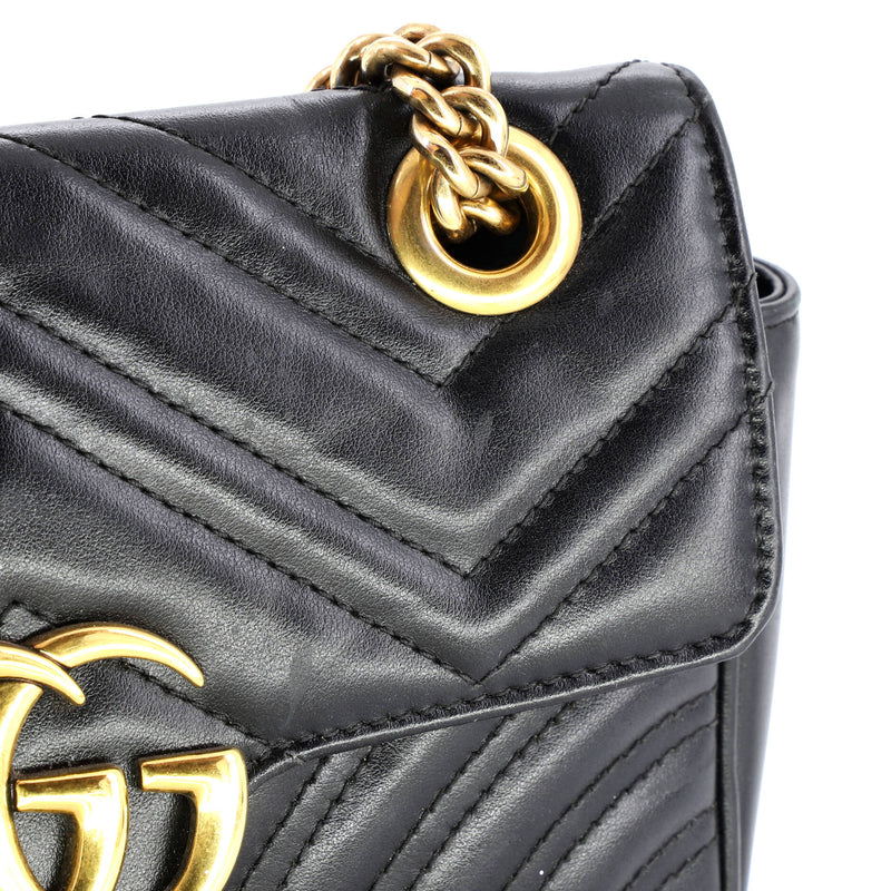 Gg Marmont Flap Bag Matelasse Leather