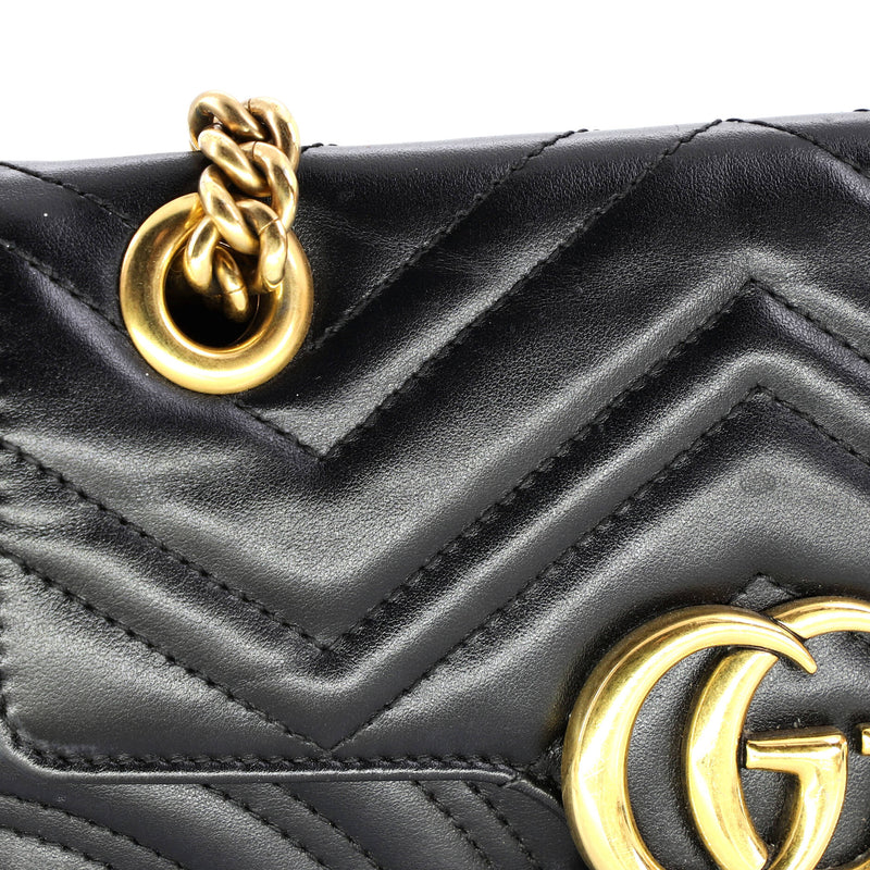 Gg Marmont Flap Bag Matelasse Leather