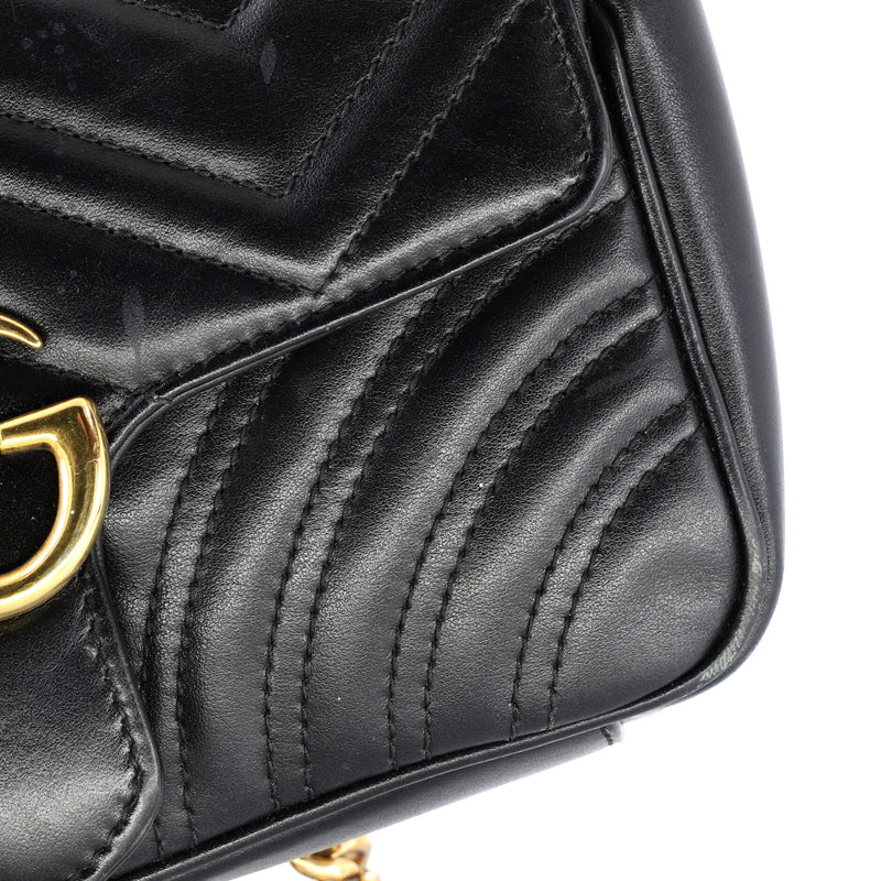 Gg Marmont Flap Bag Matelasse Leather