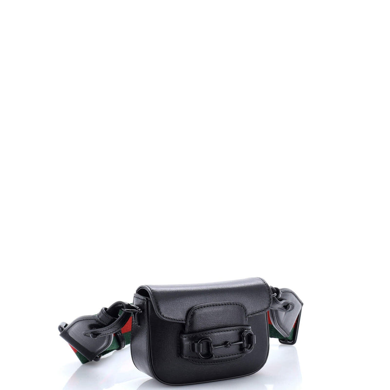 Horsebit Shoulder Bag Leather Super Mini