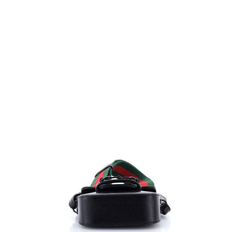 Horsebit Shoulder Bag Leather Super Mini