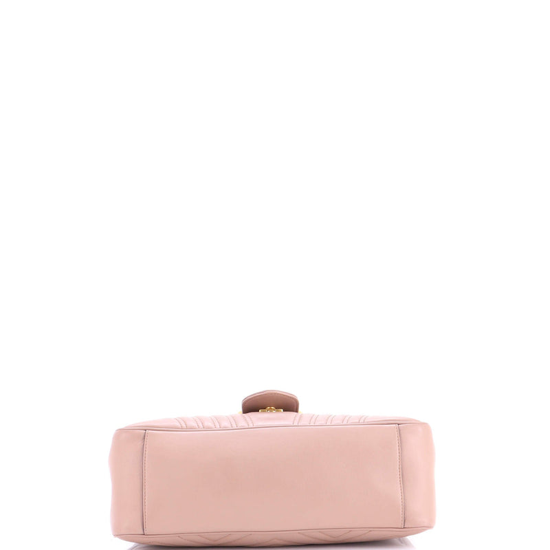 Gg Marmont Top Handle Flap Bag Matelasse