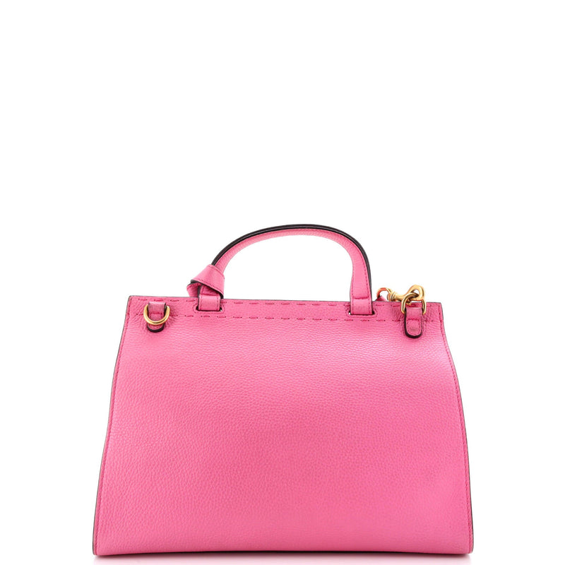 Gg Marmont Top Handle Bag Leather Small