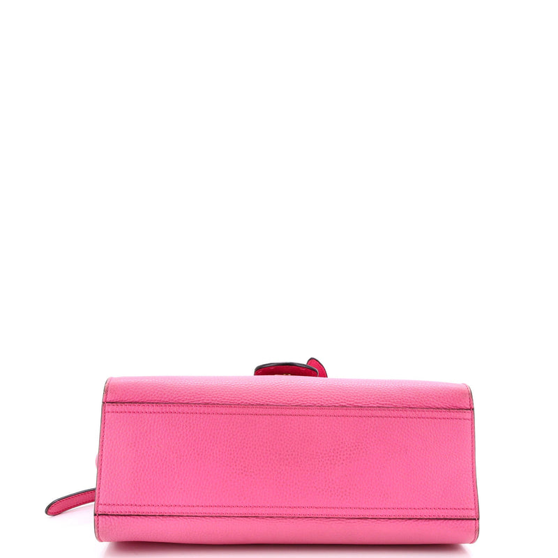 Gg Marmont Top Handle Bag Leather Small