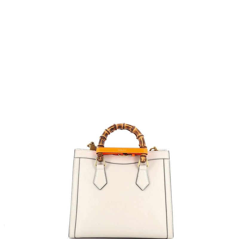 Diana Nm Bamboo Handle Tote Leather
