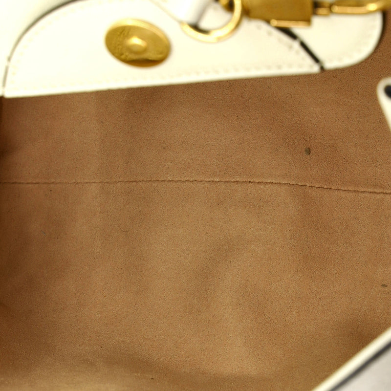 Diana Nm Bamboo Handle Tote Leather