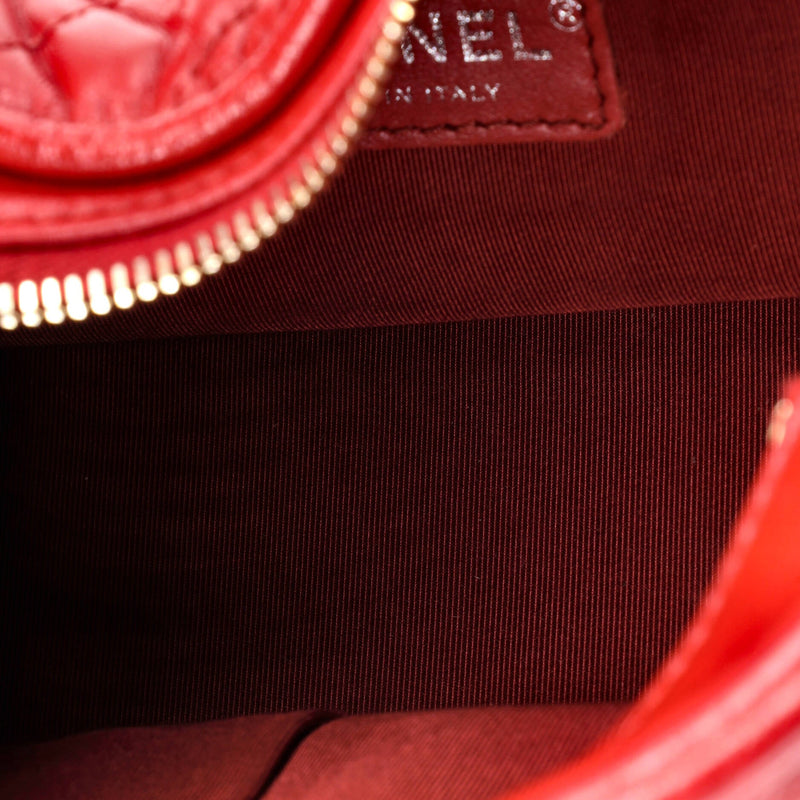 Gabrielle Hobo Chevron Aged Calfskin