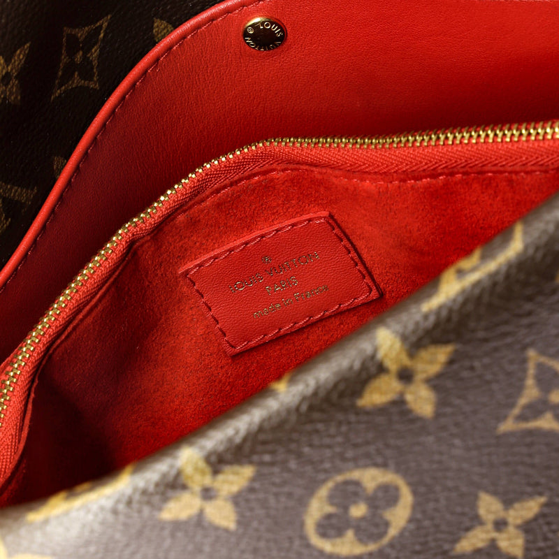 Double V Handbag Calfskin With Canvas