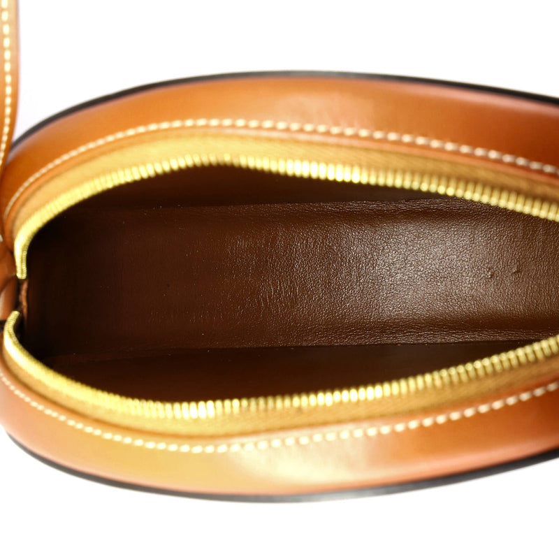 Triomphe Oval Crossbody Bag Leather Mini