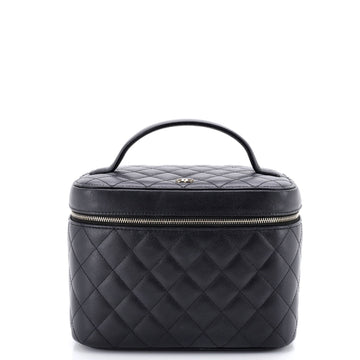 Classic Vanity Case Quilted Caviar