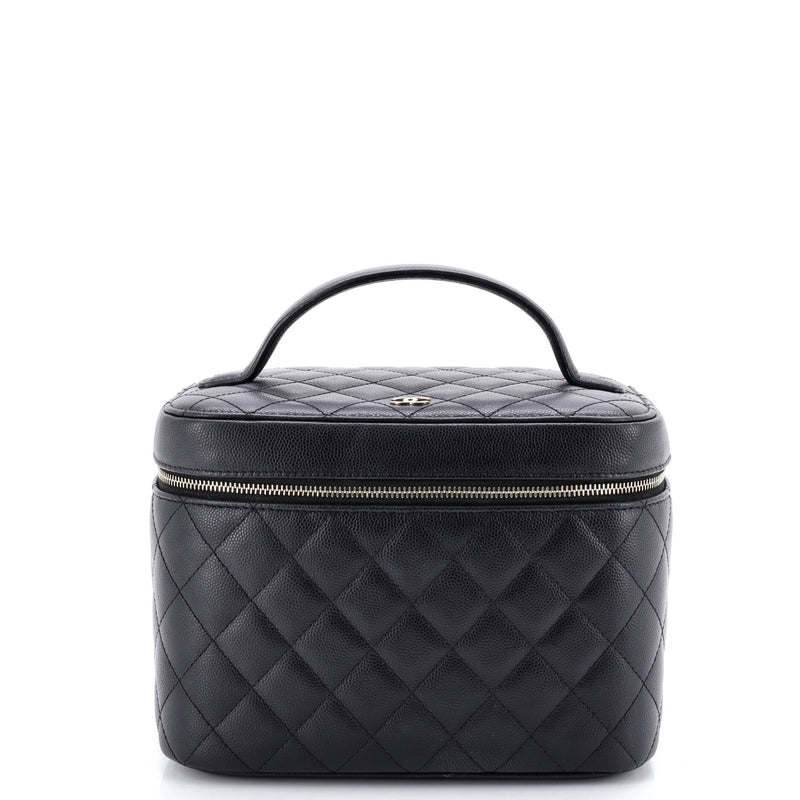 Classic Vanity Case Quilted Caviar