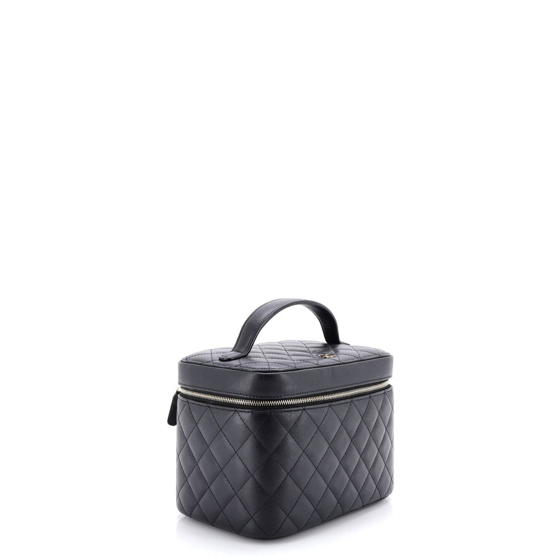 Classic Vanity Case Quilted Caviar