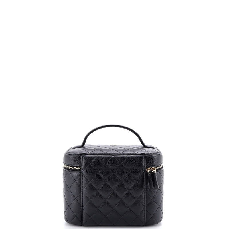 Classic Vanity Case Quilted Caviar