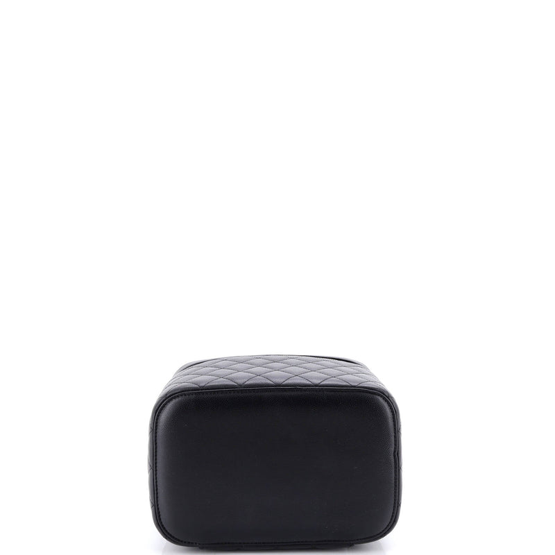 Classic Vanity Case Quilted Caviar