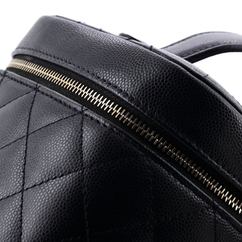 Classic Vanity Case Quilted Caviar