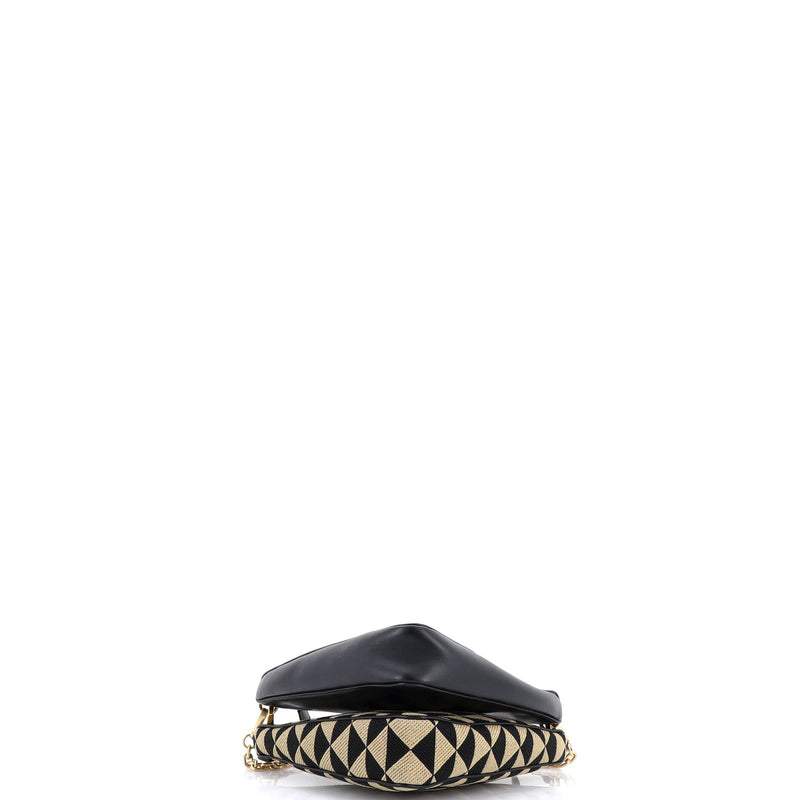 Double Symbole Triangle Bag Leather And