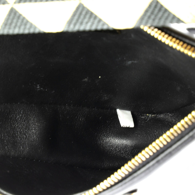 Double Symbole Triangle Bag Leather And