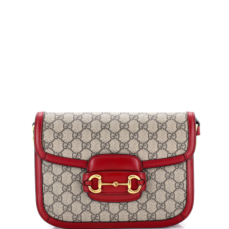 Horsebit Shoulder Bag Gg Coated Canvas