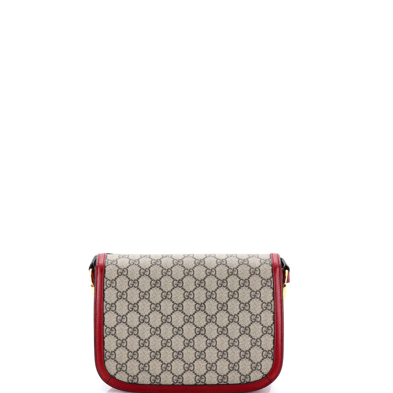 Horsebit Shoulder Bag Gg Coated Canvas