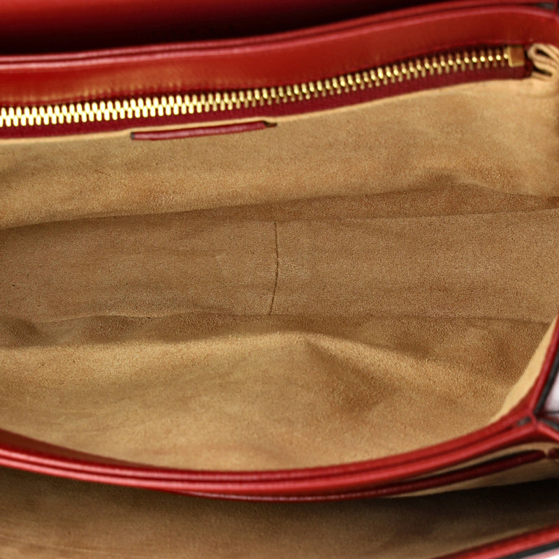 Horsebit Shoulder Bag Gg Coated Canvas