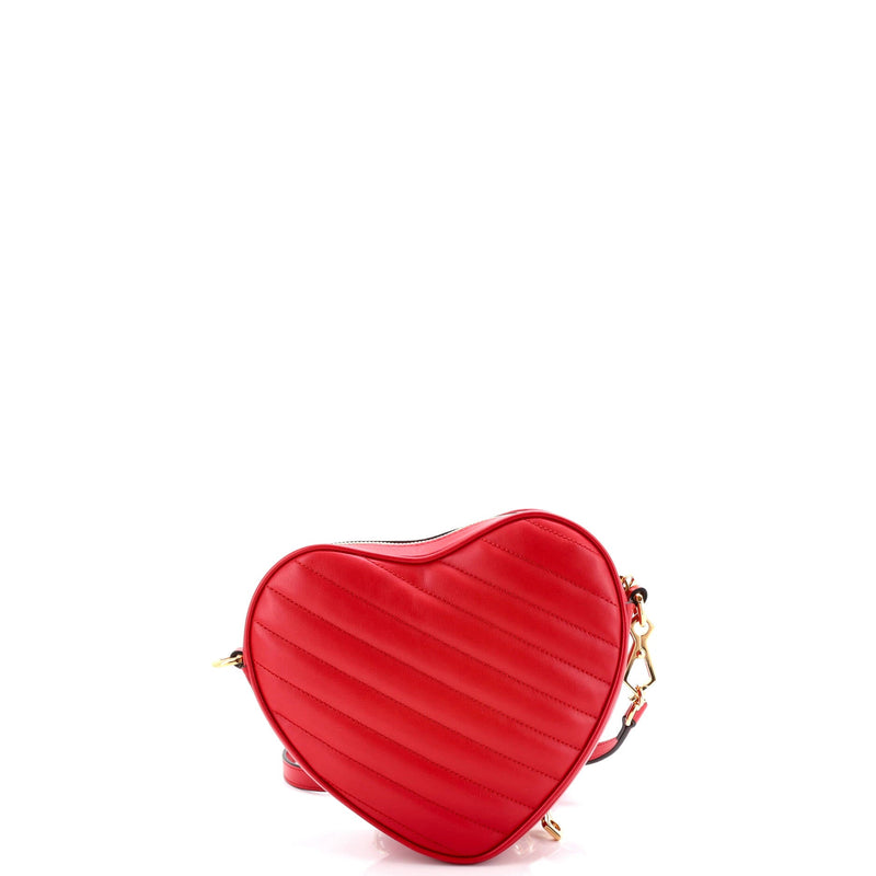 Interlocking G Heart Shoulder Bag