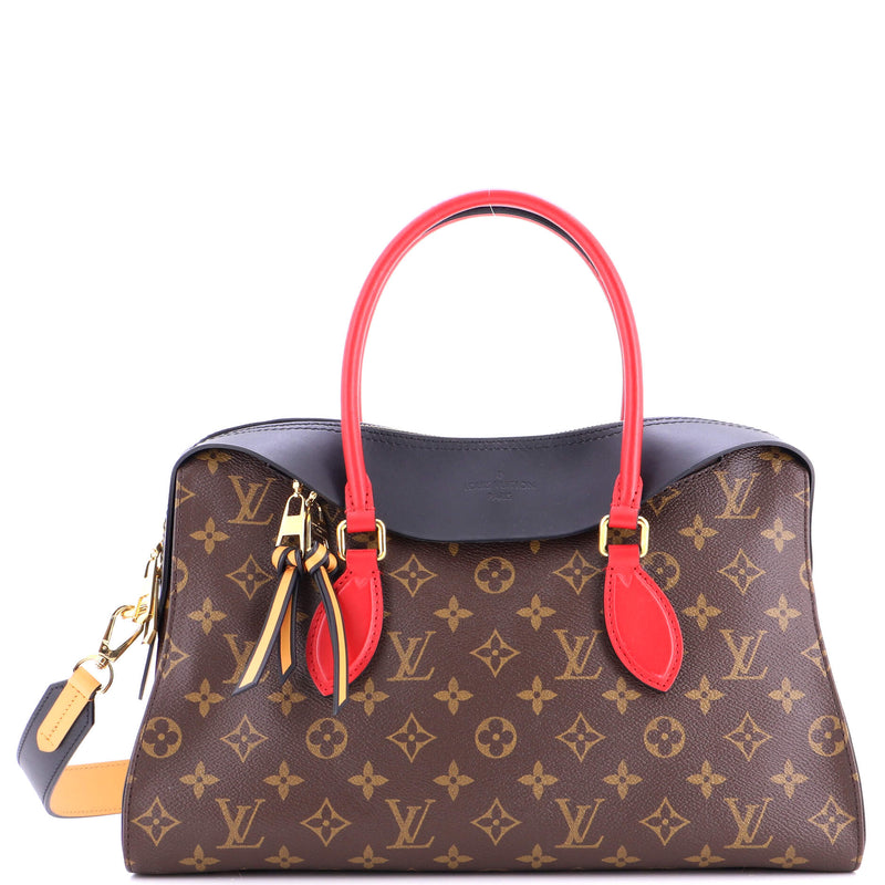 Tuileries Handbag Canvas With Leather