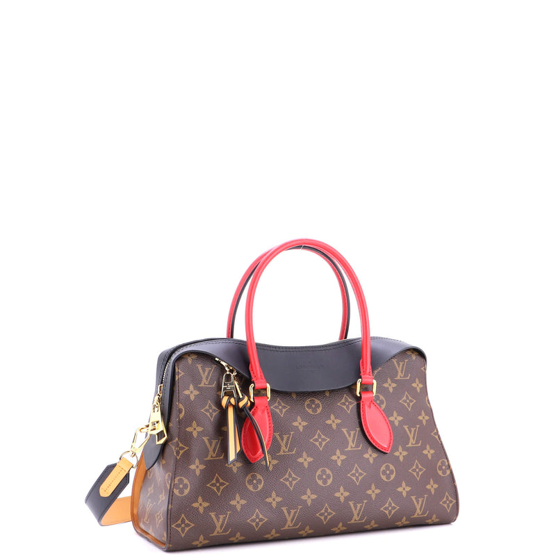 Tuileries Handbag Canvas With Leather