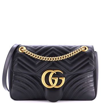 Gg Marmont Flap Bag Matelasse Leather