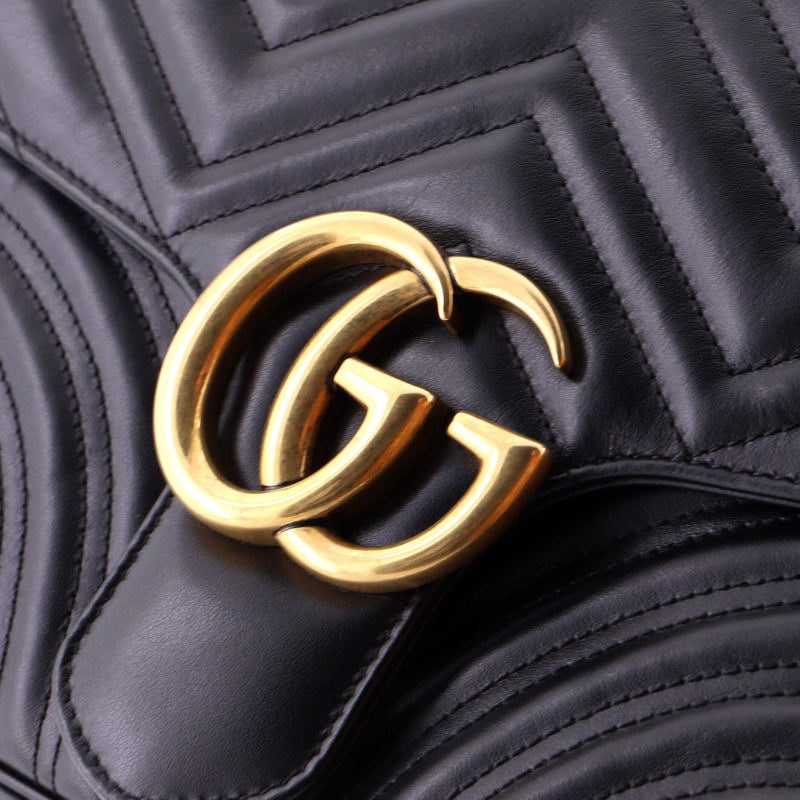 Gg Marmont Flap Bag Matelasse Leather