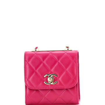 Trendy Cc Clutch With Chain Quilted