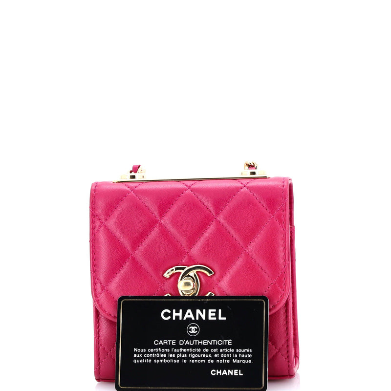 Trendy Cc Clutch With Chain Quilted