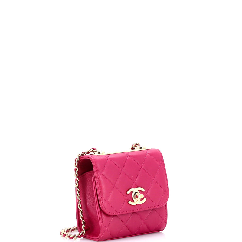 Trendy Cc Clutch With Chain Quilted