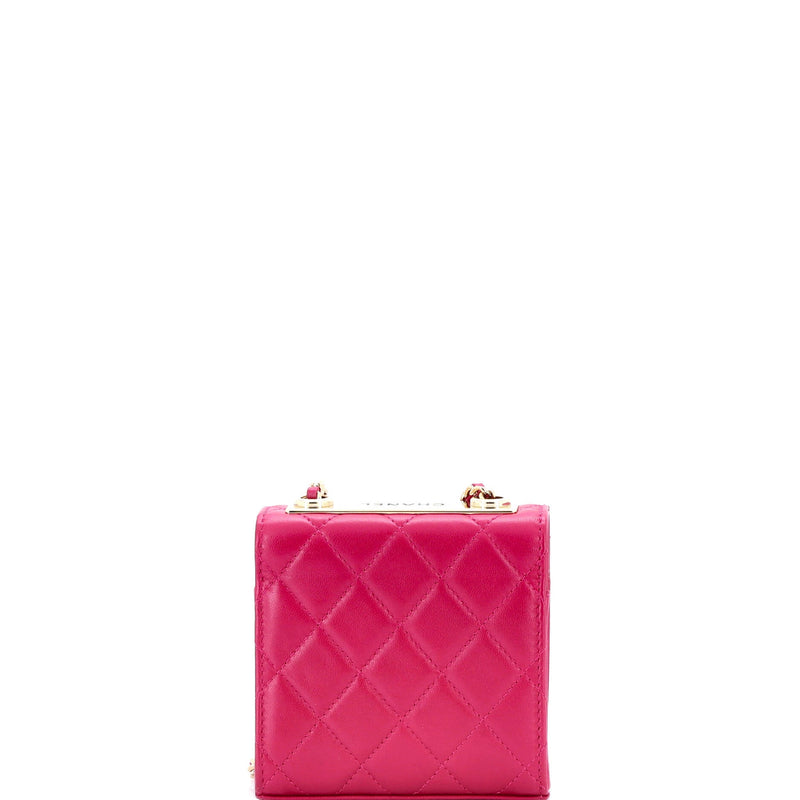 Trendy Cc Clutch With Chain Quilted