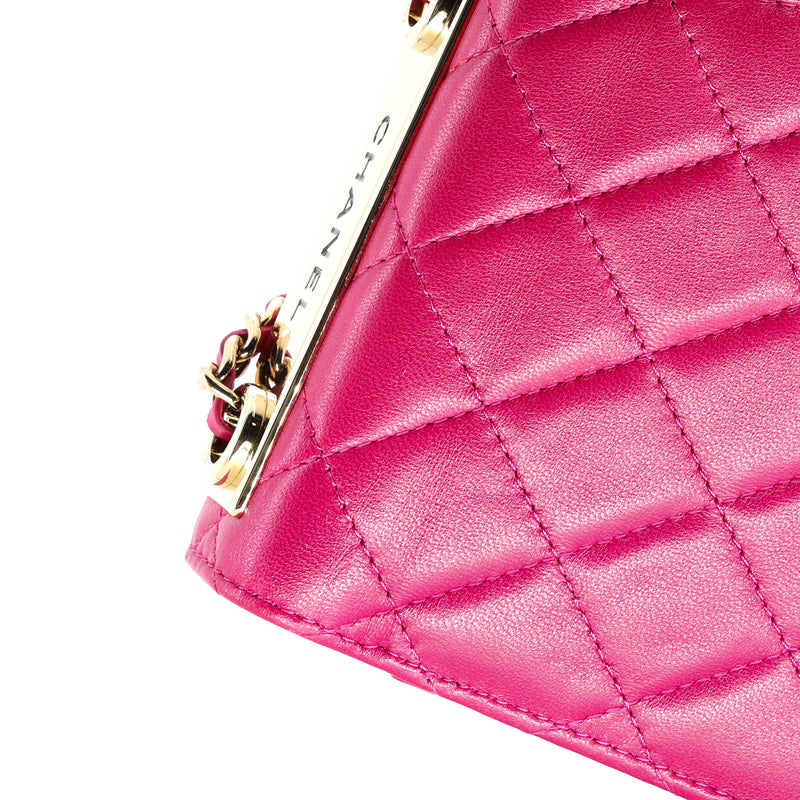 Trendy Cc Clutch With Chain Quilted
