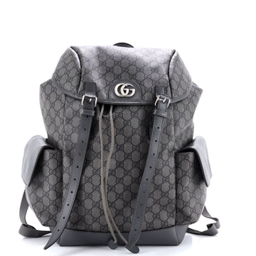 Ophidia Flap Backpack Gg Coated Canvas