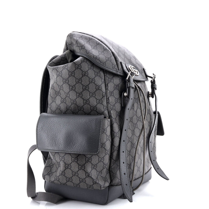 Ophidia Flap Backpack Gg Coated Canvas