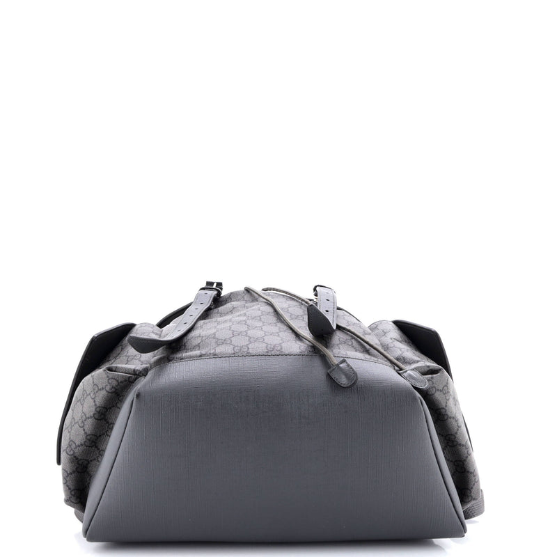 Ophidia Flap Backpack Gg Coated Canvas